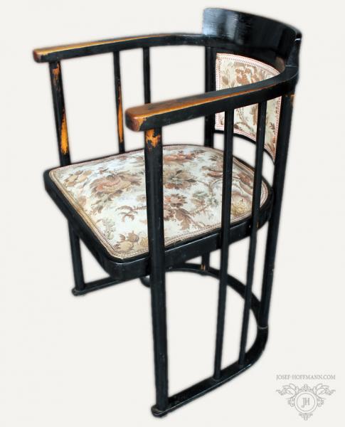 Josef Hoffmann - Sedací souprava - sofa, 2x křeslo, 2x židle, stolek